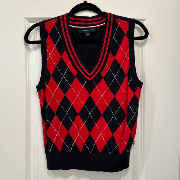 tommy hilfiger argyle sweater vest - Picture 2 of 3